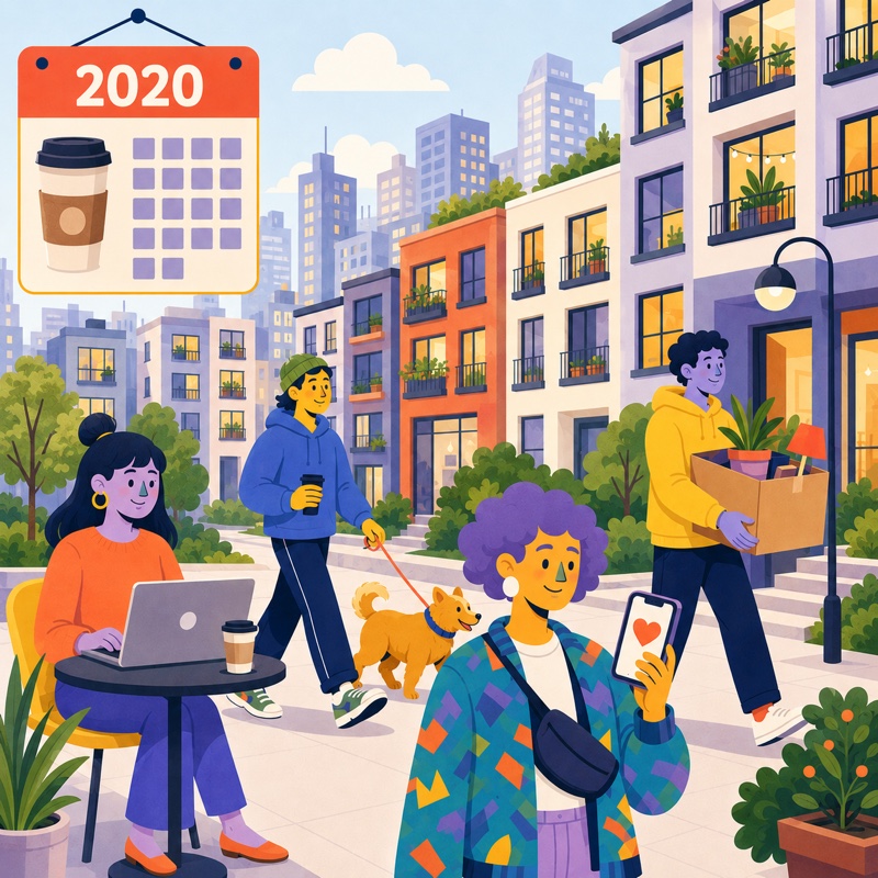 Independent young adults living solo in a city in 2025.