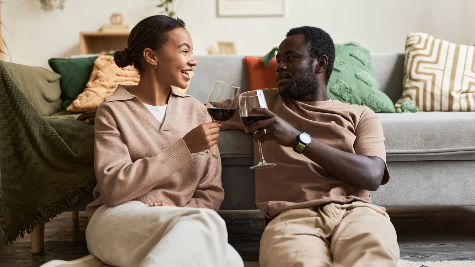 A young couple moving into a shared home together.