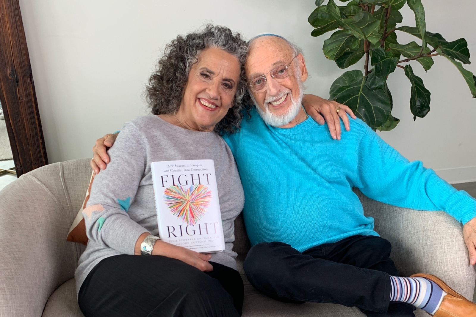 Researchers John and Julie Gottman, known for their observational studies of married couples.