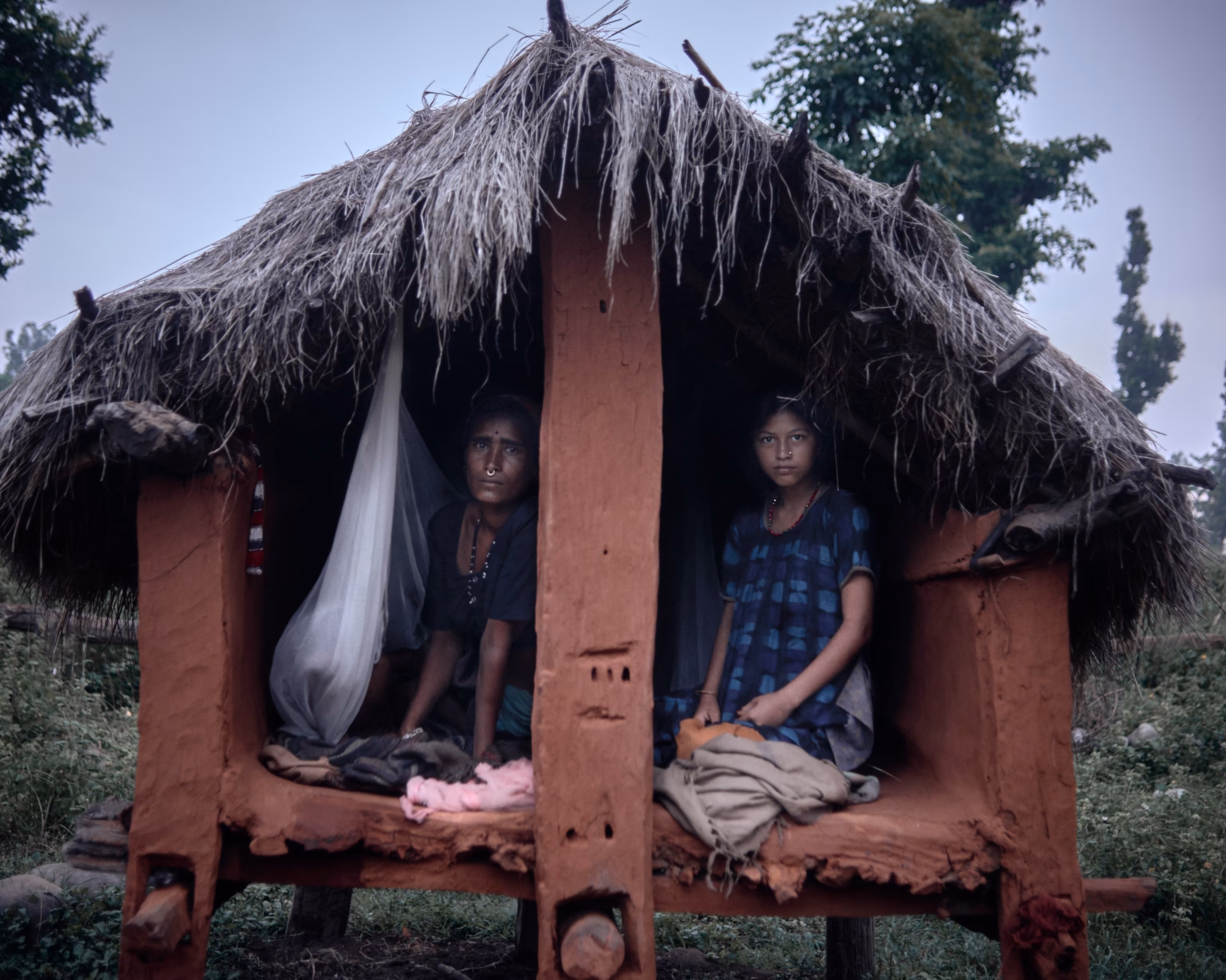 A small isolated hut used to seclude menstruating women.